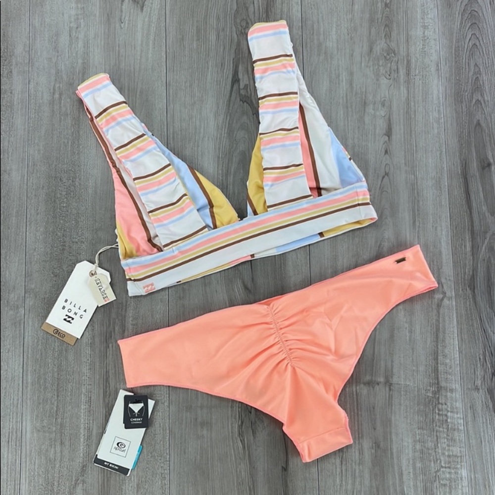 ☀️BILLABONG☀️ RIP CURL☀️FEELING SUNNY PLUNGE CLASSIC SURF CHEEKY PANT - Picture 8 of 16